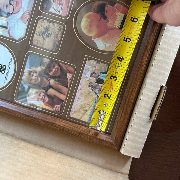 Vintage Burnes of Boston “The Image Library” Wood Collage Frame NOS - Picture 15 of 16